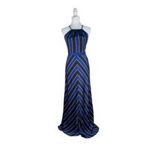 Guess Nautical Sailor Striped Rope Maxi Dress 4 Coastal Geometric NWT
