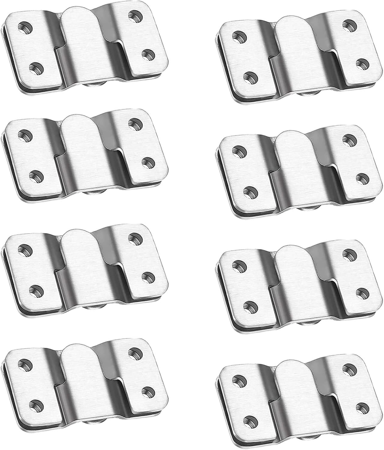 Flush Mount Bracket, Headboard Wall Mounting Brackets-56 x 30mm Interlocking ...