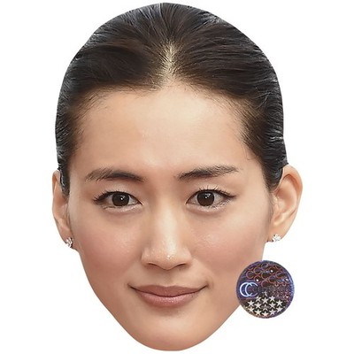 Haruka Ayase (Earrings) Celebrity Mask, Flat Card Face, Fancy Dress Mask