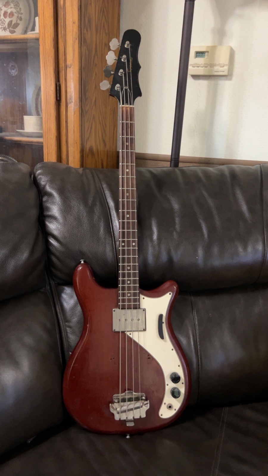 Vintage 1965 Epiphone Newport Bass Guitar Original Rare