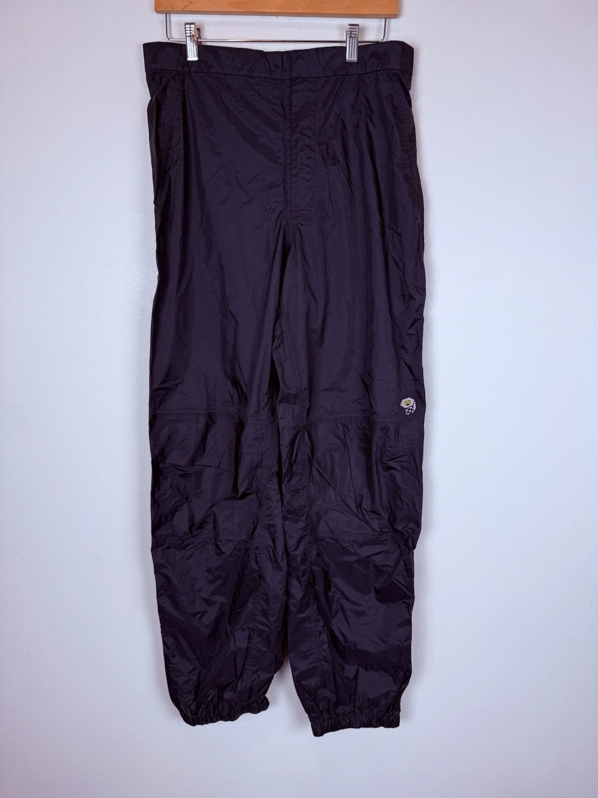 Mountain Hardware Plasmic Windstopper Waterproof Nylon Pull On Black Pants Men L