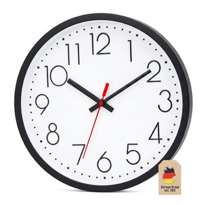 Wanduhr 30,5 cm Durchmesser Praktische Zeitanzeige Chronometer stilvoll Uhr