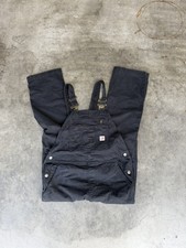 Carhartt Ashland Bib Overall Women s XS Black Loose Fit Canvas Rugged Utility
