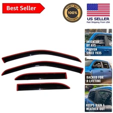 Durable In-Channel Vent Visors for 2019-2025 Ram 1500 Quad Cab - Stylish Smoke