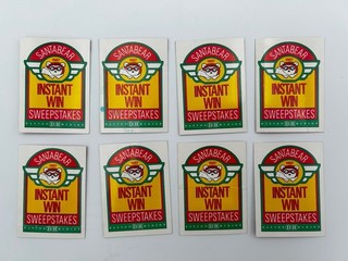 Vintage Dayton Hudson Santa Bear Instant Win Cards Christmas Holiday Sweepstakes