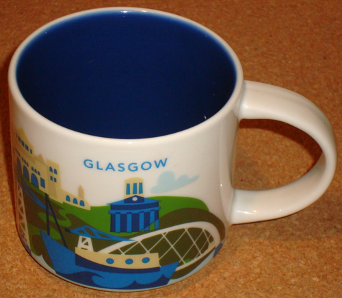 STARBUCKS GLASGOW - "YOU ARE HERE" MUG - unboxed, nice condition
