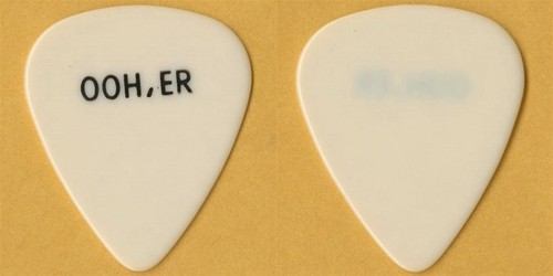 Rolling Stones 1988 concert tour Keith Richards "OOH, ER" Guitar Pick