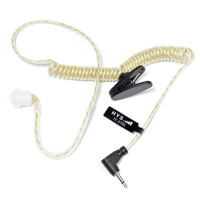 HYS 2.5mm Receiver/Listen ONLY Surveillance Dynamic Balanced Armature Yellow 