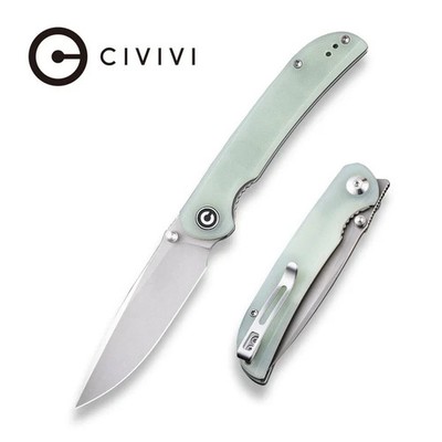 CIVIVI IMPERIUM FRONT FLIPPER KNIFE JADE G10 HANDLE NITRO-V STAINLESS C2107A