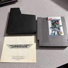 Gradius 5 Screw Nintendo NES Konami Cart & Manual - Tested