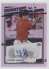2020 Panini Donruss Signature Series Yu Chang #SS-YC Auto 1u6