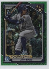 2024 Bowman Chrome Prospects Green Shimmer Refractor /99 Juan Baez #BCP-160 1s8m