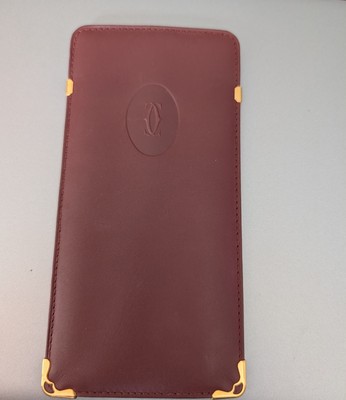 Cartier Burgundy Leather Glasses Case | eBay