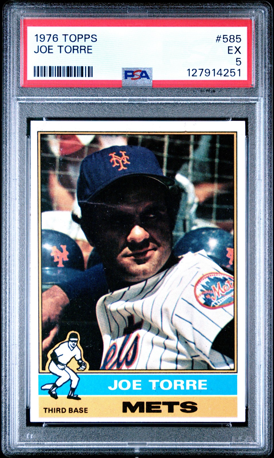 1976 TOPPS #585 JOE TORRE PSA 5