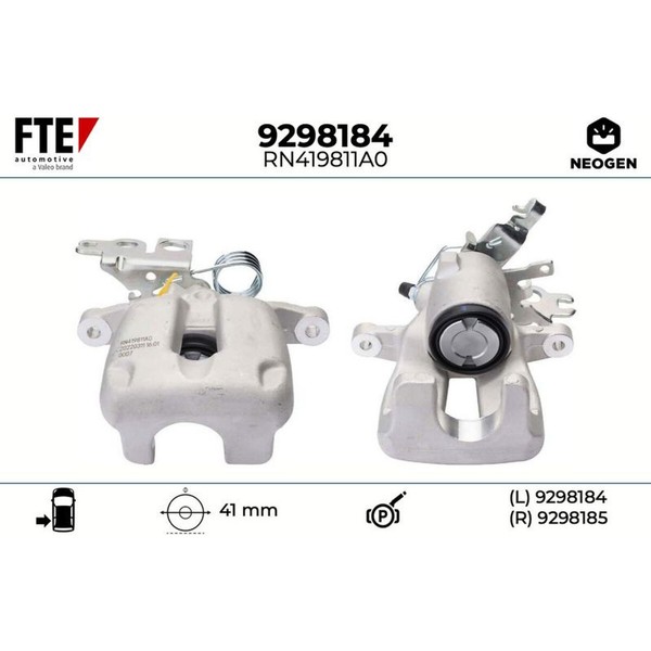 FTE 9298184 Bremssattel FüR VW Caddy 2KB 2KJ 2CB 2CJ 2KA 2KH 2CA 2CH-image