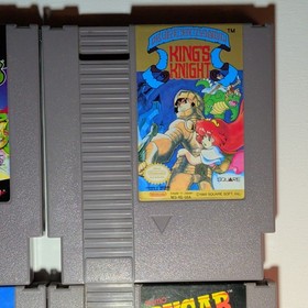 NES Game Lot: Teenage Mutant Ninja Turtles, King's Knight, Ice Hockey, Rygar