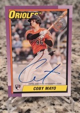 2025 Topps - Coby Mayo 1990 Topps Autograph RC #90A-CMA Baltimore Orioles
