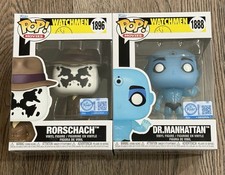 Funko Pop! Watchmen Dr. Manhattan #1888 & Rorschach #1896 Funko Shop Exclusives