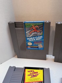 Lot of 4 Nintendo NES Games Short order, win Lose Draw , World Class Tested