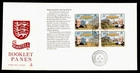 DR WHO 1982 GB JERSEY FDC MARTELL BOOKLET PANE MERCURY CACHET M62078