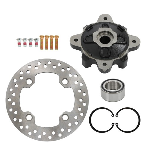Front Wheel Hub & Bearing Kit & Brake Rotor for Polaris RZR 570 900 RZR 4 800 - Picture 4 of 9