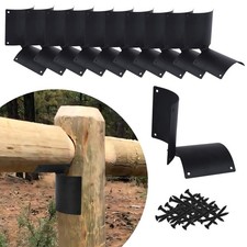 10 Pcs Round Fence Post Bracket, Round Post Bracket, Fence Post Bracket, Heav...