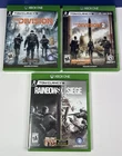 Tom Clancy's Xbox One Lot: The Division 1, 2 & Rainbow Six Siege - VGC