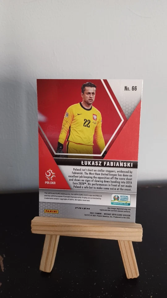 2021 Panini Mosaic UEFA Euro #68 Maciej Rybus Will To Win Purple Prizm/70 Poland - Image 4 of 4