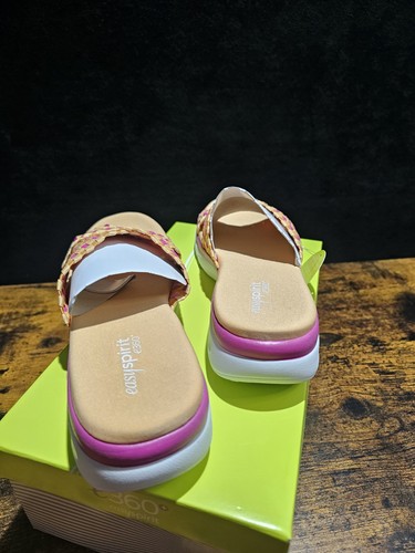 SANDALIA CASUAL SIN CORDONES EASY SPIRIT MUJER PELIA PUNTERA ABIERTA NARANJA 9M tejido Multicolor - Imagen 6 de 9