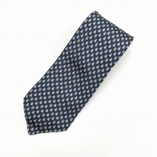 Hermes Silk 100 2023 Fall/Winter Collection Pingle Twill Tie 626042Oa Blue Eskim