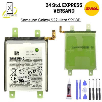 Original Samsung Galaxy S22 Ultra S908B Akku Batterie 5000mAh EB-BS908ABY