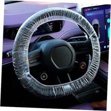 200PCS Disposable Steering Wheel Covers, Elastic Universal Steering Wheel