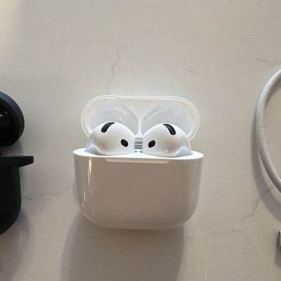Apple AirPods 4 Wireless Bluetooth In-Ear Earbuds w/ Charging Case