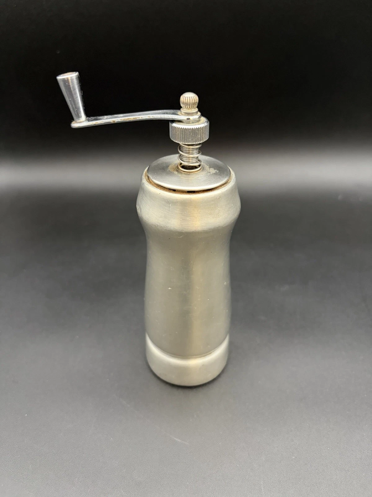 Barden Vintage Pewter Pepper Grinder Mill 6.5”