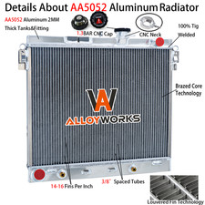 2 Row Aluminum Radiator For 2006-12 Chevy Colorado Hummer H3 Gmc Canyon 3.5lnew 2 Row Aluminum Radiator For 2006-12 Chevy Colorado Hummer H3 Gmc Canyon 3.5lnew