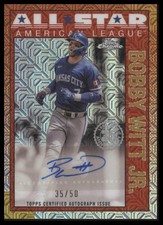 2025 Topps #90AS-BW Bobby Witt Jr. Silver Pack All-Stars Autographs Gold #/50