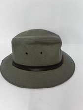 1950s Dobbs Green Fedora Hat Size 7 1/4-7 3/8
