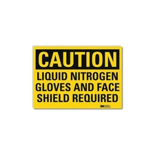 LYLE U4-1489-RD_7X5 Caution Sign,5inx7in,Reflective Sheeting 35JU92