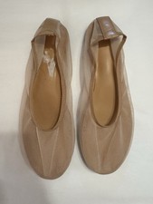 Neutral Nude Mesh Slip-On Ballet Flats size 6...