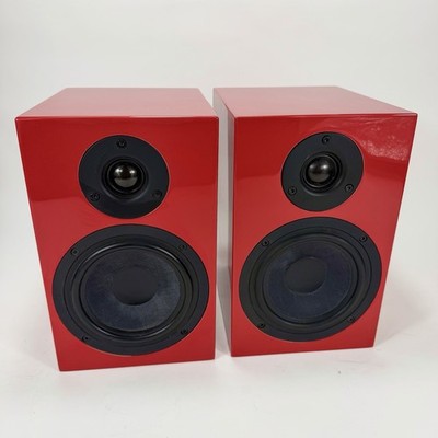 Pro-Ject Speaker Box 5 Bookshelf Speakers Pair Gloss Red Audiophile Hi-Fi Audio