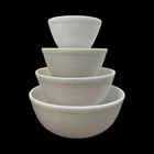 Pyrex True Opal White Mixing Bowls 401/402/403/404 In Excellent Condition