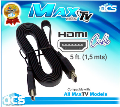 HDMI High Speed Cable 5ft. (1.5mts) for all MaxTV models & other 4K devices