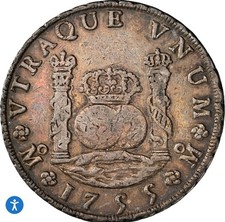 1755 Mo MM Mexico 8 Reales  NGC VF 35 Choice Original Pillar w/ Excellent Appeal