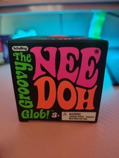 Nee Doh "The Groovy Glob" Orange Tactile Fidget Squeeze Toy New Unopened Box