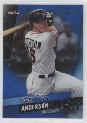 2019 Topps Finest Blue Refractor 122/150 Brian Anderson #49 03xg