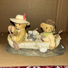 Cherished Teddies 114105 Lewis Clark Canoe Limited Edition 2003 New In Box