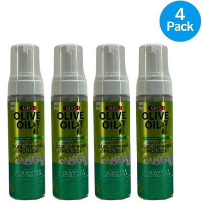 ORS Olive Oil Curl Defining Mousse 7 Oz 4 Pack New
