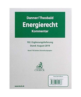 Energierecht  102. Ergänzungslieferung, Wolfgang Danner