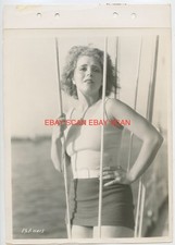 Clara Bow Sailing Rare Early Vintage Linen Back Keybook Portrait Photo