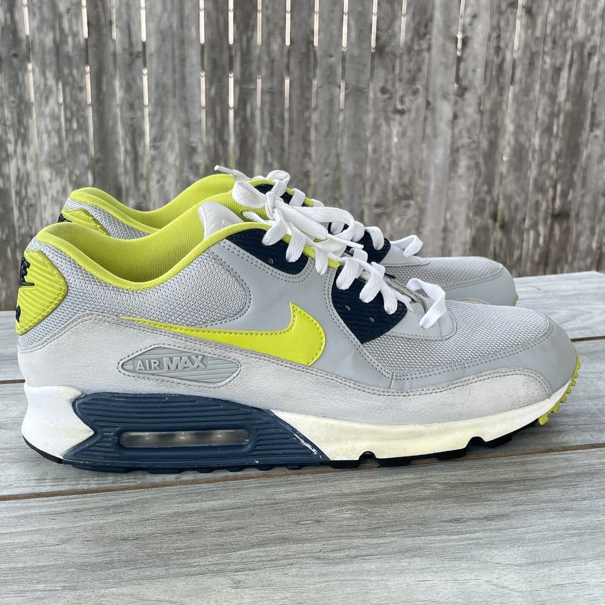 Nike Air Max 90 Essential Sneakers Men 13 Wolf Grey Green 537384-031 2013  Shoes | eBay